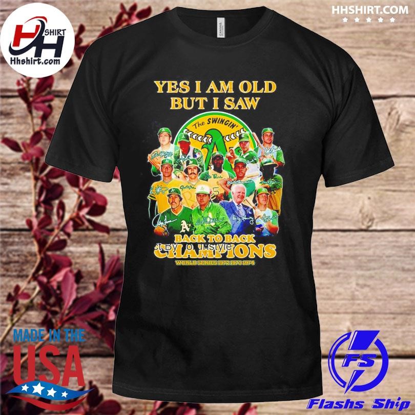 Oakland Athletics Back To Back Champions World Series 1972 1973 1974 Shirt