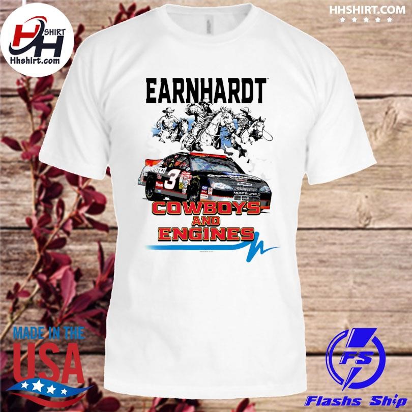 Dale Earnhardt Checkered Flag Sports Cowboys and Engines shirt