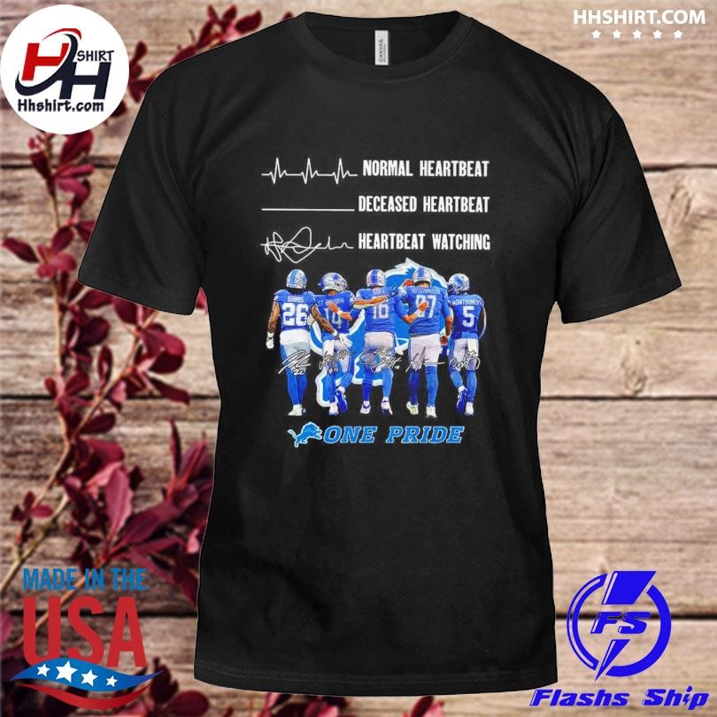 Detroit Lions Crazy Heartbeat Watching Them Playing 2024 Shirt