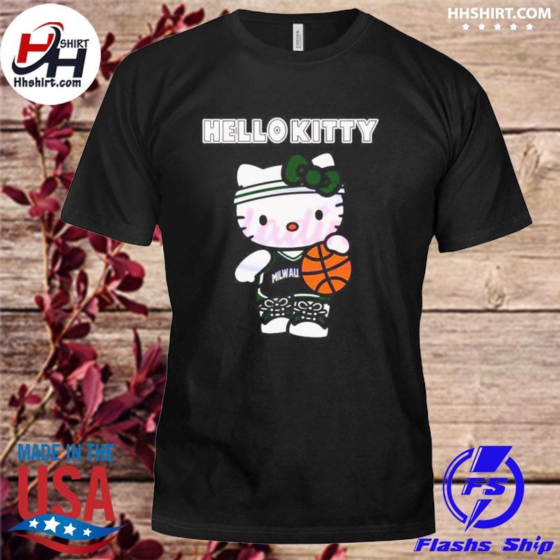 Hello Kitty Hoops Milwaukee Bucks Shirt