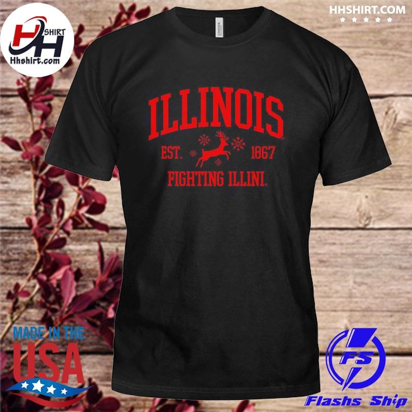 Illinois Fighting Illini Christmas Est 1867 Shirt