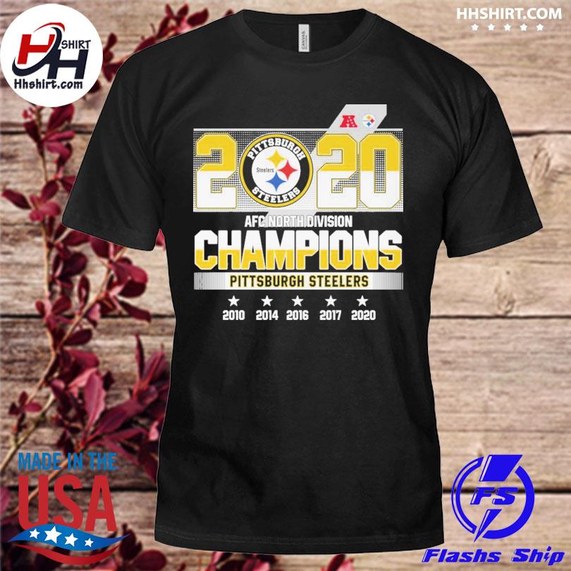 NFL 2010 AFC North Division Champions Pittsburg Steelers T Tee Shirt Adult  L