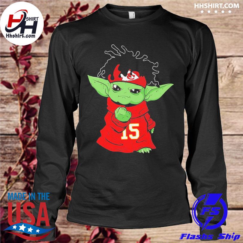 Baby Yoda Mashup Patrick Mahomes Kansas City Chiefs Shirt, hoodie,  longsleeve tee, sweater