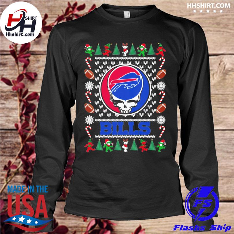 Buffalo bills grateful dead ugly christmas sweatshirt, hoodie, longsleeve  tee, sweater