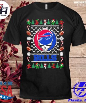 Buffalo Bills grateful dead ugly Christmas sweater, hoodie