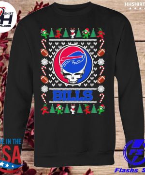 Buffalo Bills Grateful Dead Ugly Christmas Fleece Sweater - Growkoc