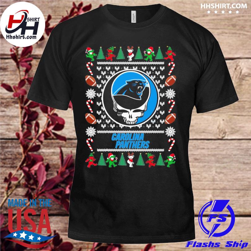 Carolina Panthers Grateful Dead Ugly Christmas Sweater, hoodie, sweater and  long sleeve