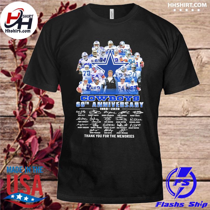 Dallas Cowboys 60th anniversary thank you for the memories shirt