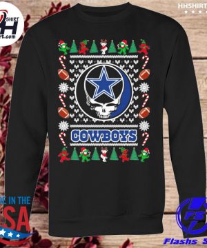 Dallas cowboys grateful dead ugly christmas sweater, hoodie