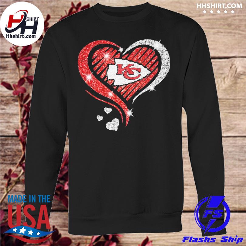 Kansas city Chiefs Diamond heart 2020 Shirt, Hoodie, Long Sleeved,  SweatShirt