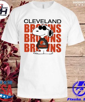 Joe Cool Snoopy Cleveland Browns T-Shirt - T-shirts Low Price