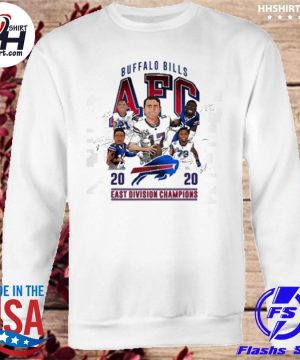 AFC East Division Buffalo Bills Champions 2020 Signatures T-Shirt