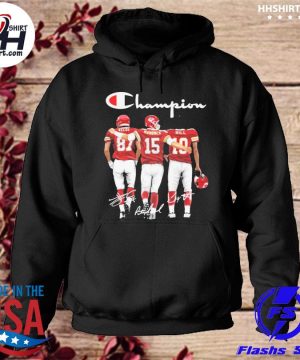 Champion Kelce Mahomes And Hill Kansas City Chiefs Signatures Shirt,  hoodie, sweater, long sleeve and tank top