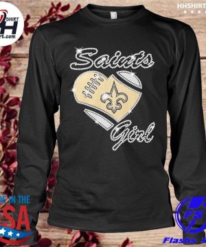 Official Ladies New Orleans Saints Long Sleeved T-Shirts, Ladies