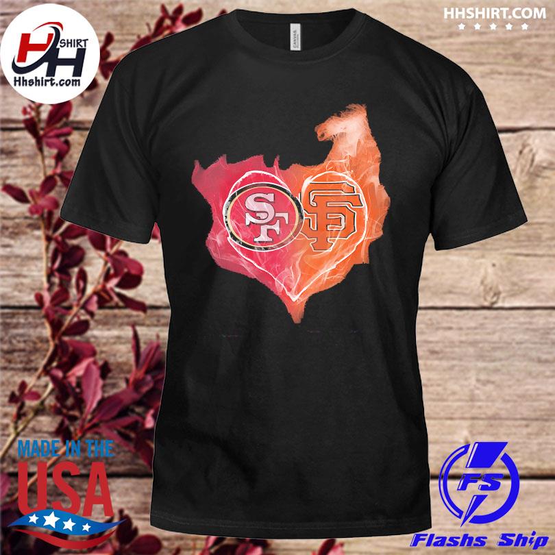 San Francisco 49Ers Heart T-Shirt, Tshirt, Hoodie, Sweatshirt