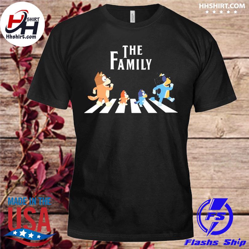 Bluey T-shirt Bluey And Family Bluey Adult Shirt Bluey Abbey Road