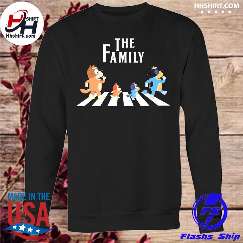 Bluey T-shirt Bluey And Family Bluey Adult Shirt Bluey Abbey Road